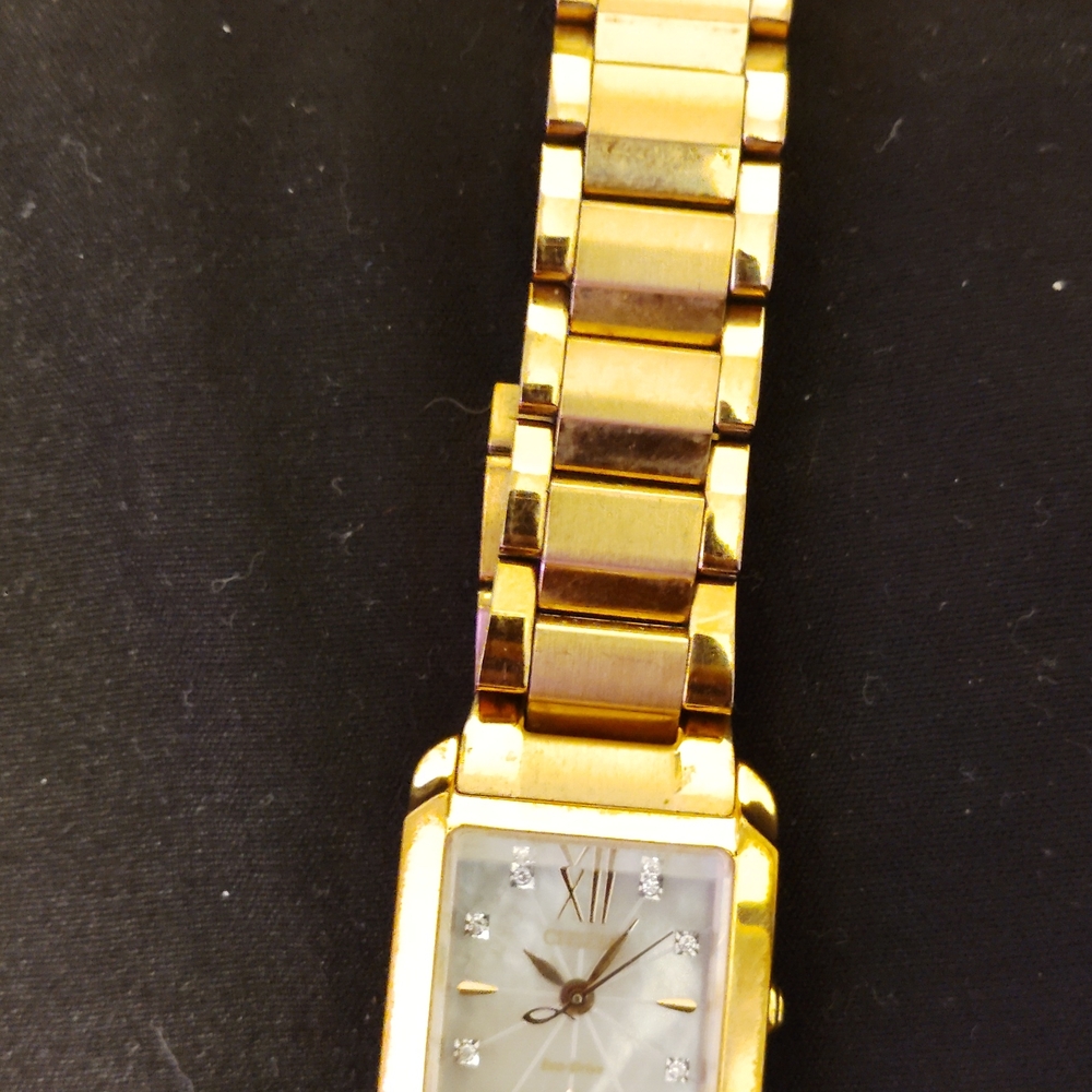 Citizen Gold Watch with Diamond Details